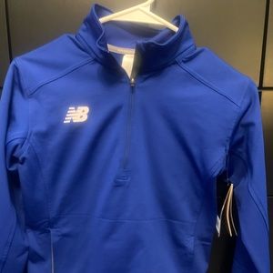 New Balance Kids blue 1/2 zip jacket
